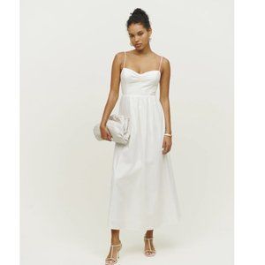 NWT Reformation White Dovie Dress - XS